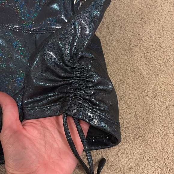 Girls Justice Black Sparkle Shorts - Picture 3 of 6